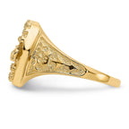 14K A Diamond men's ring