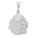 Sterling Silver 925 Men's Polished Indian Man Pendant Anti-Tarnish