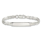 Sterling Silver Engraveable Childrens ID Anchor Link Bracelet