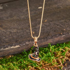 14K w/ Enamel 3-D Witch's Hat (Halloween) Charm