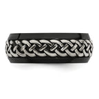 Edward Mirell Black Ti & Titanium Casted 9mm Band