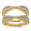 14k 1 1/6 carat Lab Grown Diamond VS+ F+ Complete Ring Guard