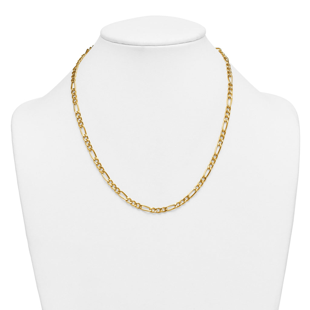 14K Gold Filled Figaro Chain Necklace in 4.6mm Width