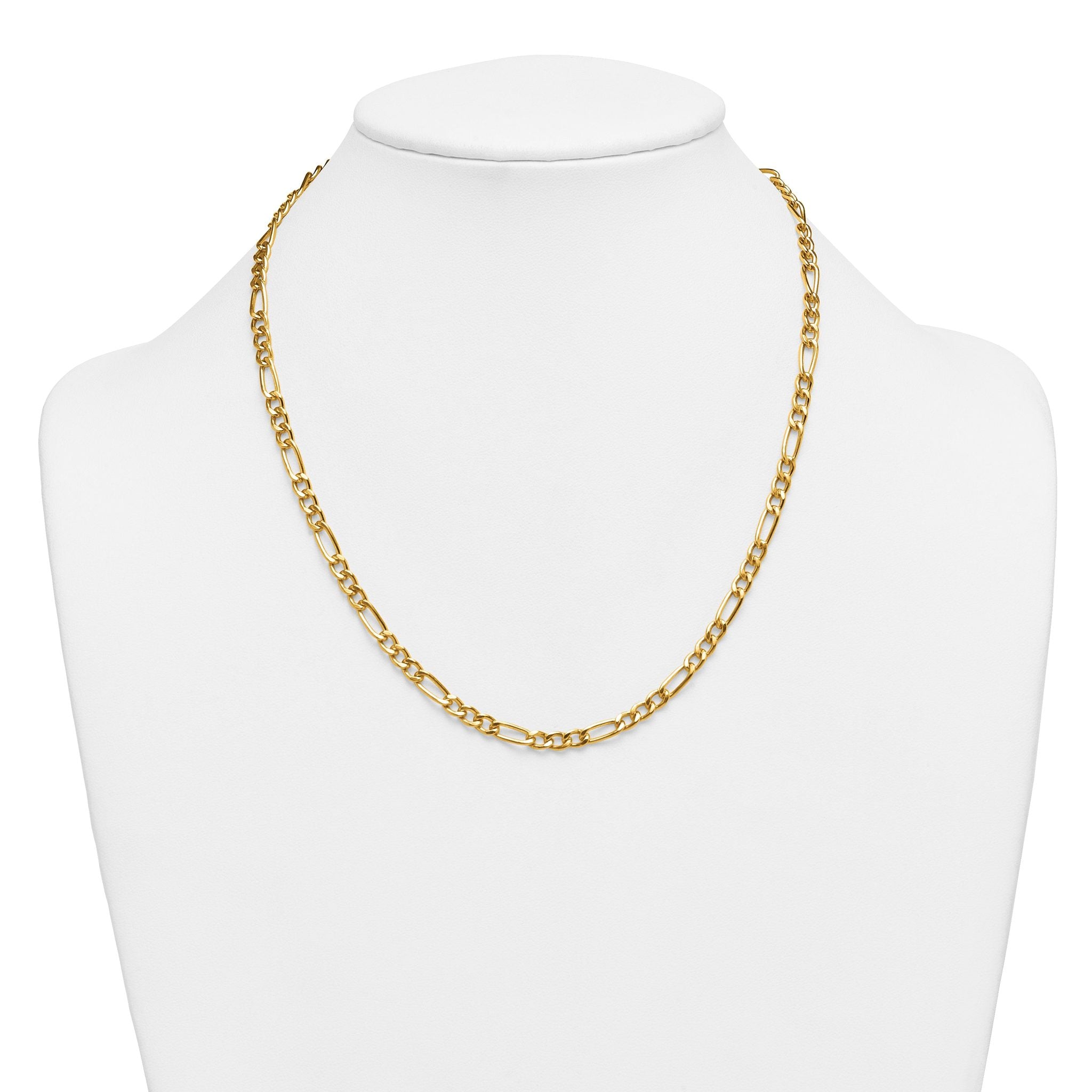 14K Gold Filled Figaro Chain Necklace in 4.6mm Width