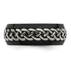 Edward Mirell Black Ti & Titanium Casted 9mm Band
