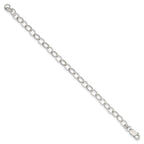 Sterling Silver 6.5inch Fancy Link Bracelet