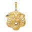 10K Gold Polished Tiger Head Charm Bold Solid Design Elegant