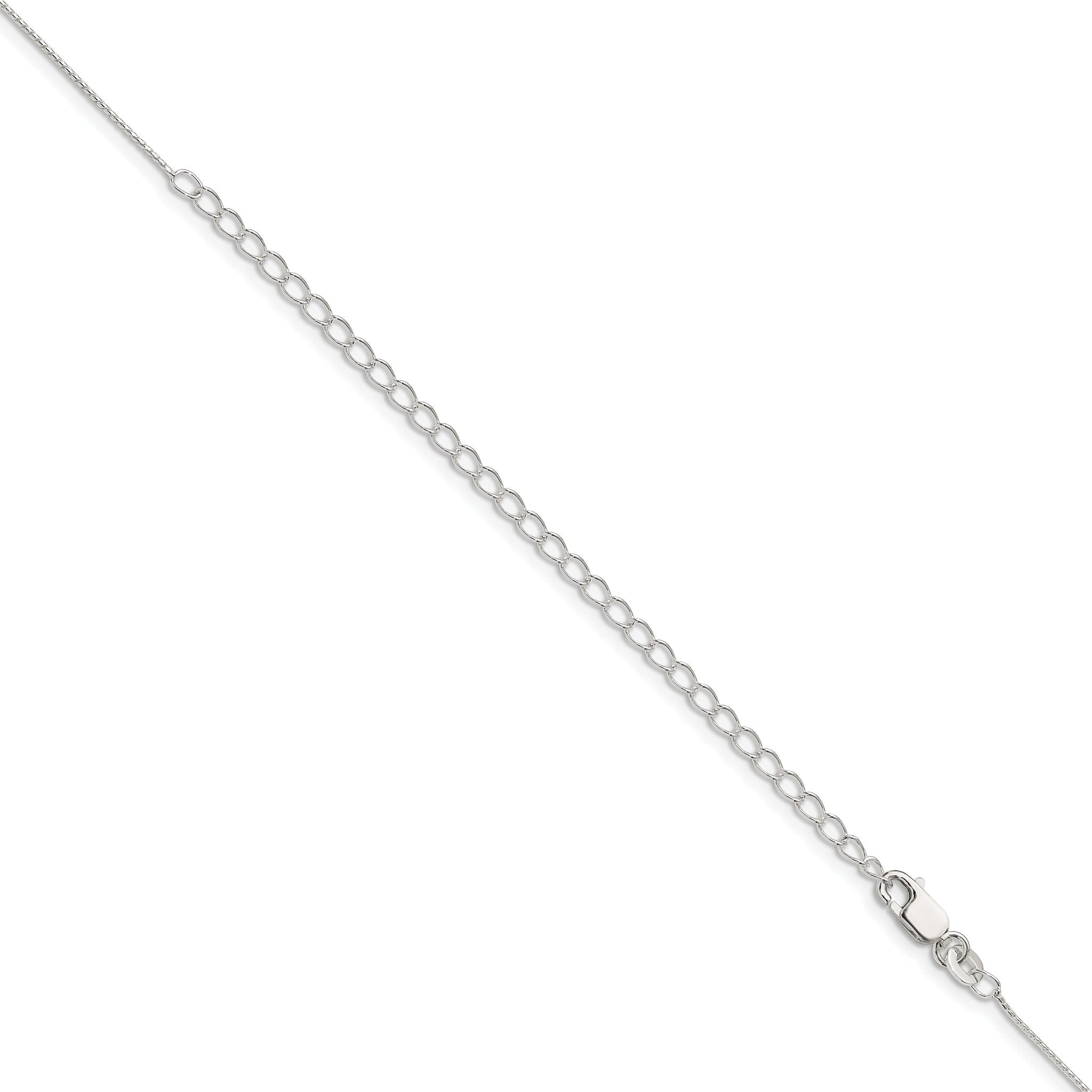 Sterling Silver .95mm Round Franco Chain With 2in Extension