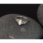 Landstrom's Mt. Rushmore Black Hills Sterling Silver 12K Gold Accents Lab Created Opal Ring