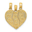 14K Gold Break-apart BIG SIS-MOM-LIL SIS Charm  Solid & Textured Finish