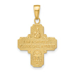 Four-Way Medal Pendant in 14K Yellow Gold
