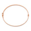 14k Rose Gold Polished Hinged Bangle Bracelet