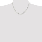Elongated Open Link Chain in Sterling Silver, 3.25mm