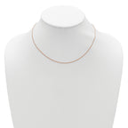 Spiga Chain in Rose-Plated Sterling Silver, Adjustable