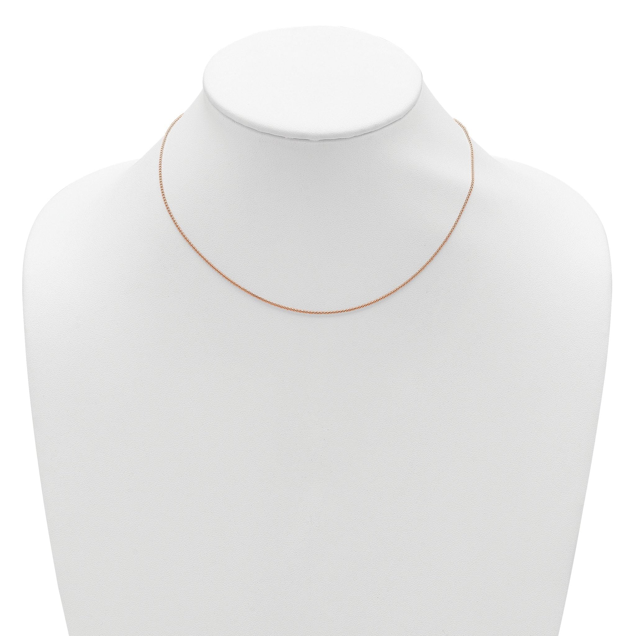 Spiga Chain in Rose-Plated Sterling Silver, Adjustable