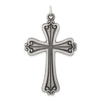 Sophia Jewelers 925 Polished Sterling Silver Antique Cross Pendant