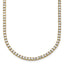 14k 9 carat Lab Grown Diamond VS+ F+ Complete Round 18 inch Straight Tennis Necklace