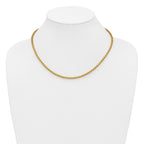 14K Gold Filled Round Venetian Box Chain Necklace in 3.6mm Width