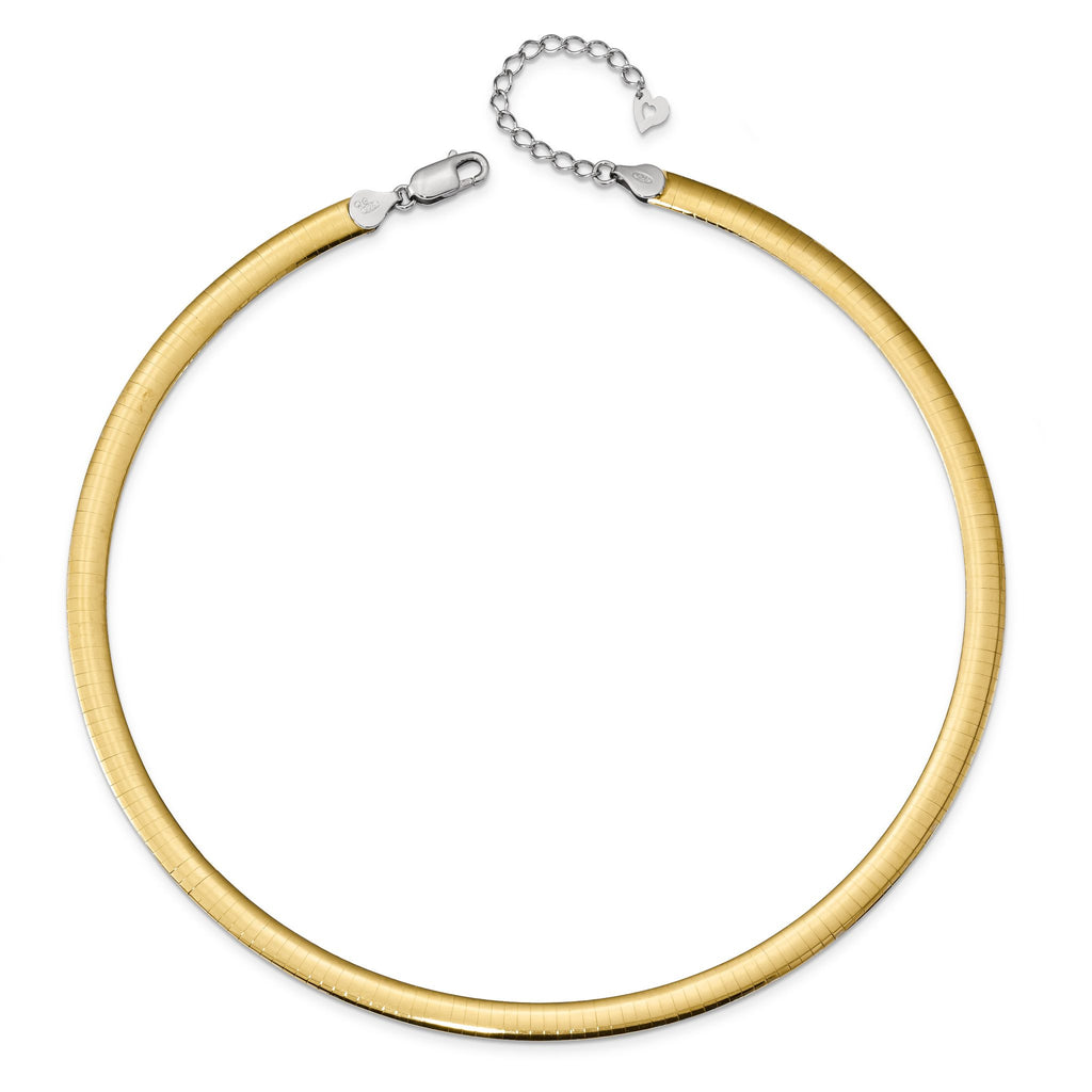 Sophia Jewelers 14K Gold-Plated Sterling Silver Reversible Cubetto Necklace