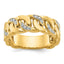 10k Men's Link Design Diamond Complete Ring