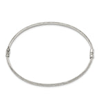 Sterling Silver Diamond Cut 4mm Bangle