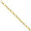14K Gold Fancy Link Bracelet with Polished Finish Elegant Style