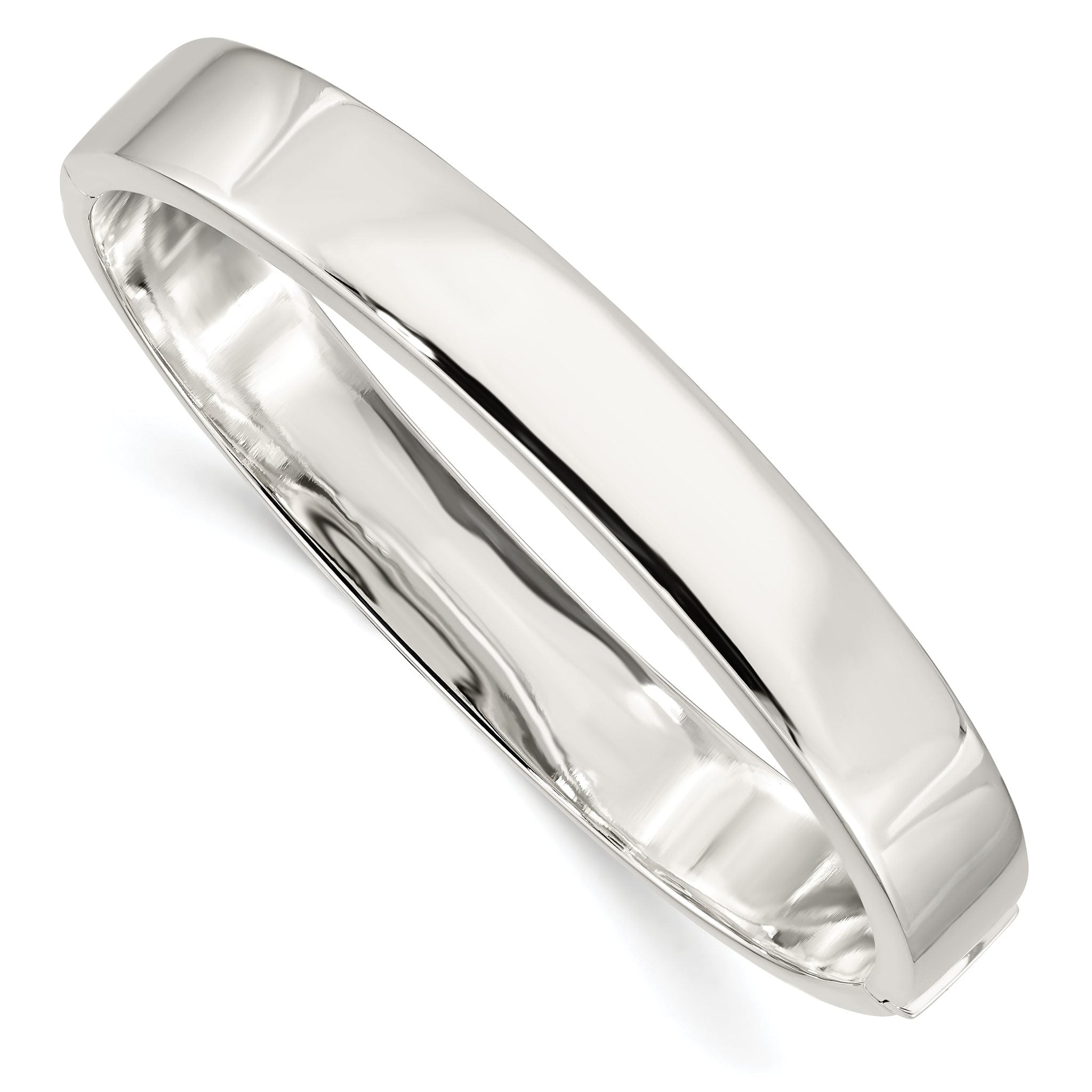 Sophia Jewelers 925 Sterling Silver Polished Hinged Bangle for Women Main image