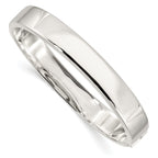 Sophia Jewelers 925 Sterling Silver Polished Hinged Bangle for Women