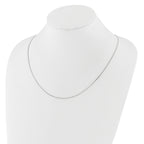 0.9mm 14K White Gold Box Chain