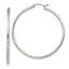 Sterling Silver 2mm Diamond Cut Hoop Earrings