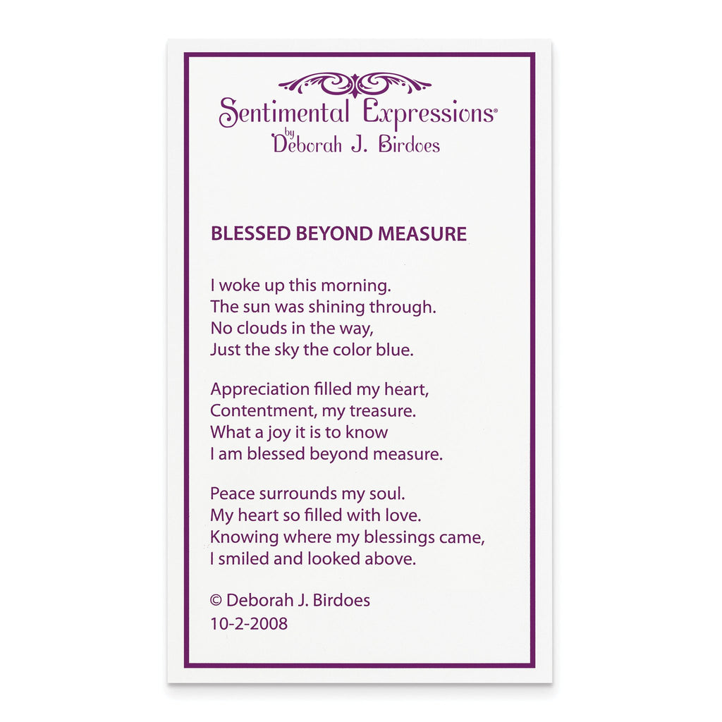 Sentimental Expressions Sterling Silver Gold-plated Blessed Beyond Measure 18in Necklace