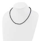 14k 4-5mm Black Near-Round Freshwater Cultured Pearl 7.5 inch Bracelet
