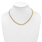 14K Polished Fancy Link Necklace