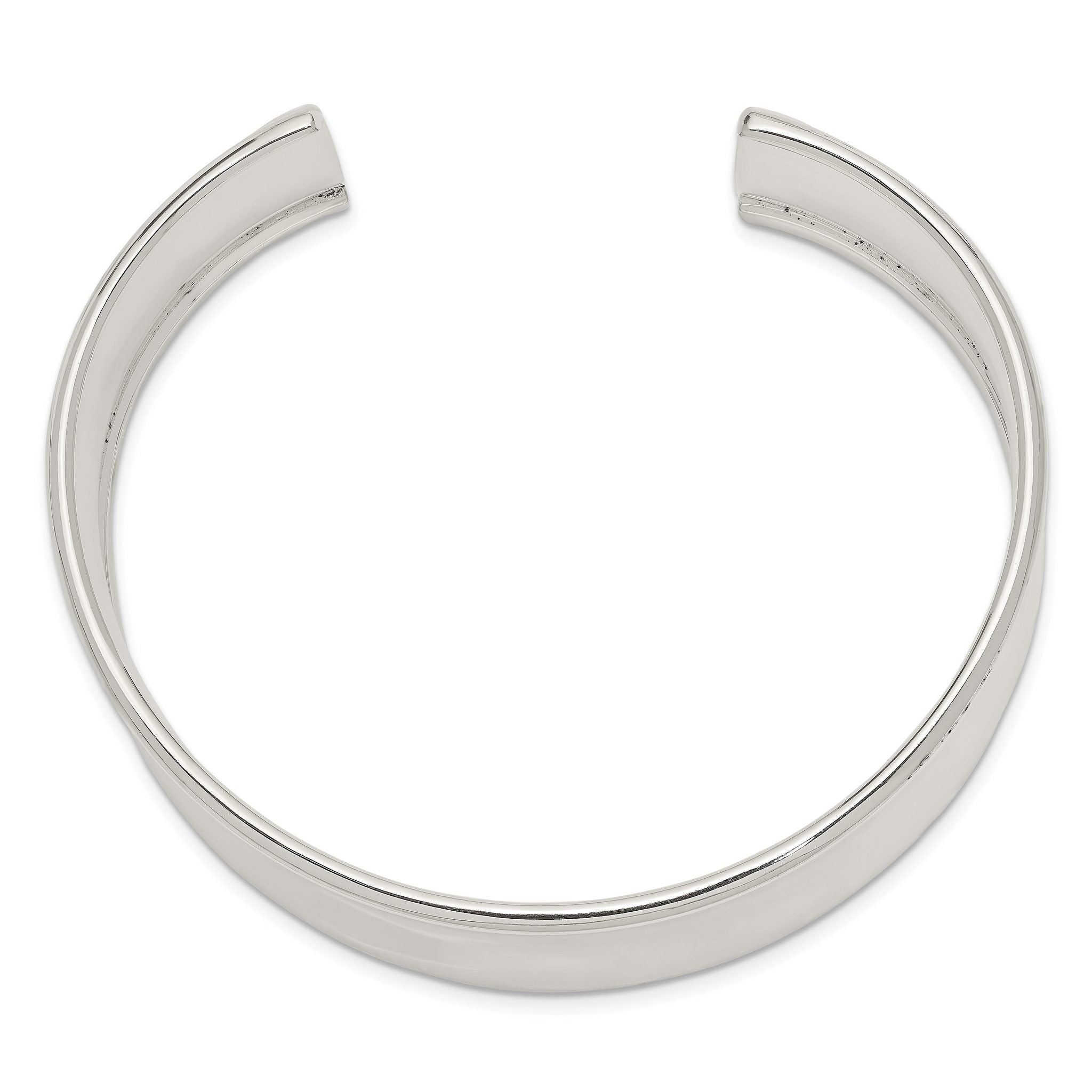 Sterling Silver 925 Women's Polished Engravable Cuff Bracelet by Sophia Jewelers Secondary image