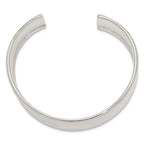 Sterling Silver 925 Women's Polished Engravable Cuff Bracelet by Sophia Jewelers