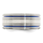 Edward Mirell Titanium w/Argentium Sterling Silver Anodized 10mm Band