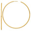 14k Polished 2.0 x 80mm Tube C-Hoop Post Earrings