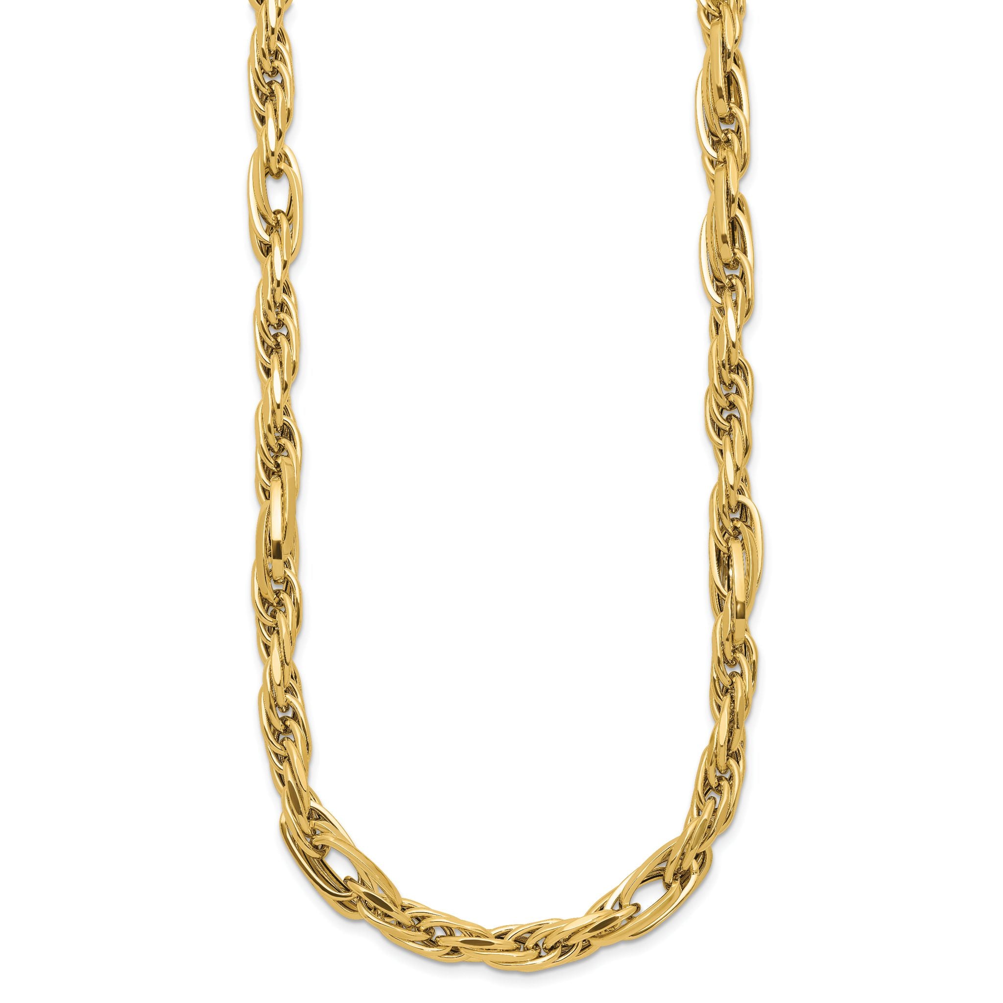 14K Polished Fancy Link Necklace Secondary image