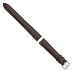 Lizard Grain Leather Watch Band in Brown, 16mm