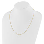 Adjustable Wheat Chain in 10K Yellow Gold, 0.8mm