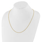 1.35mm 10K Yellow Gold Wheat Chain