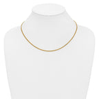 14K Gold Filled Polished Curb Chain Necklace in 2.3mm Width