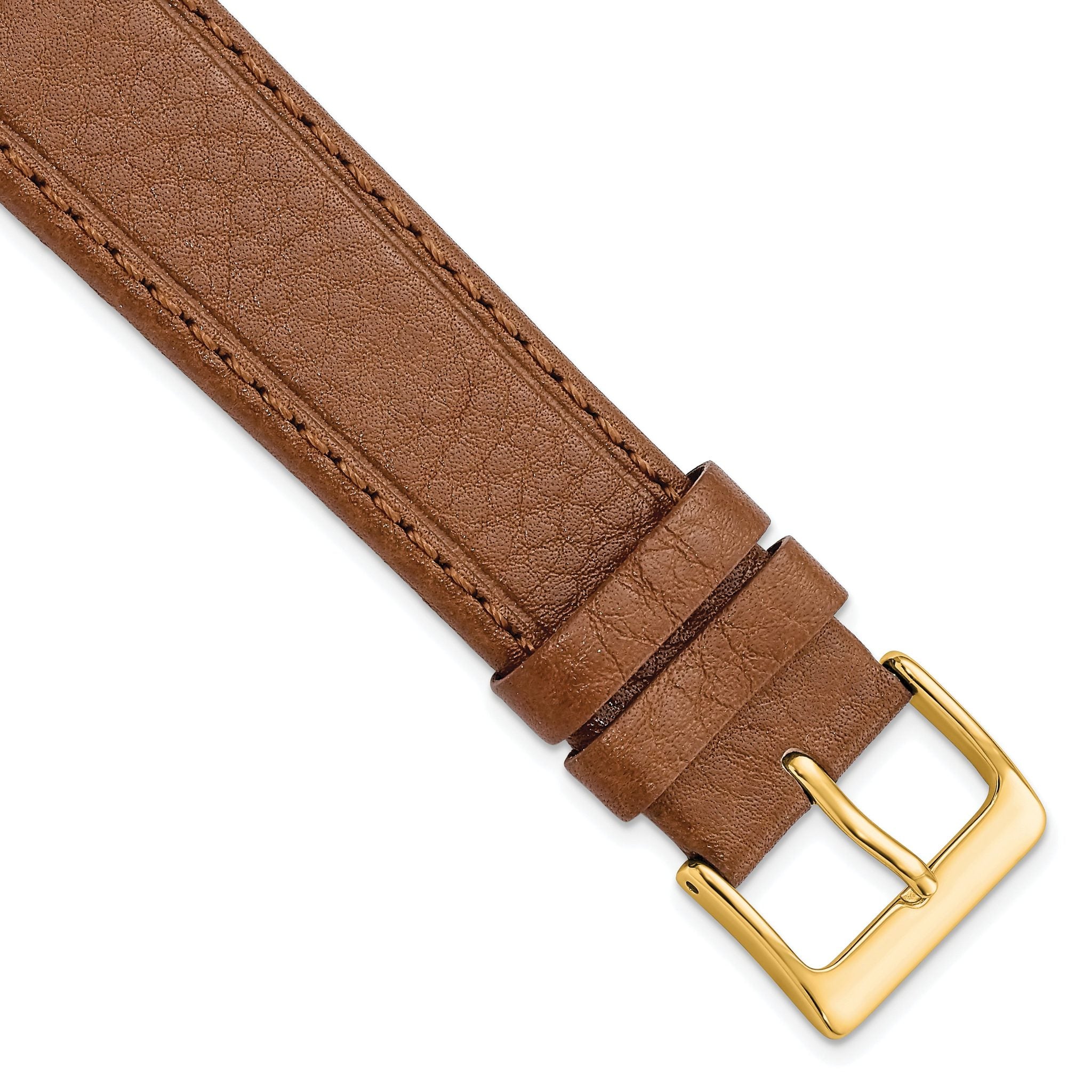 Havana Brown Calf Leather Watch Band, 19mm