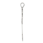 Sophia Jewelers Sterling Silver 925 Polished Antiqued Cross Pendant