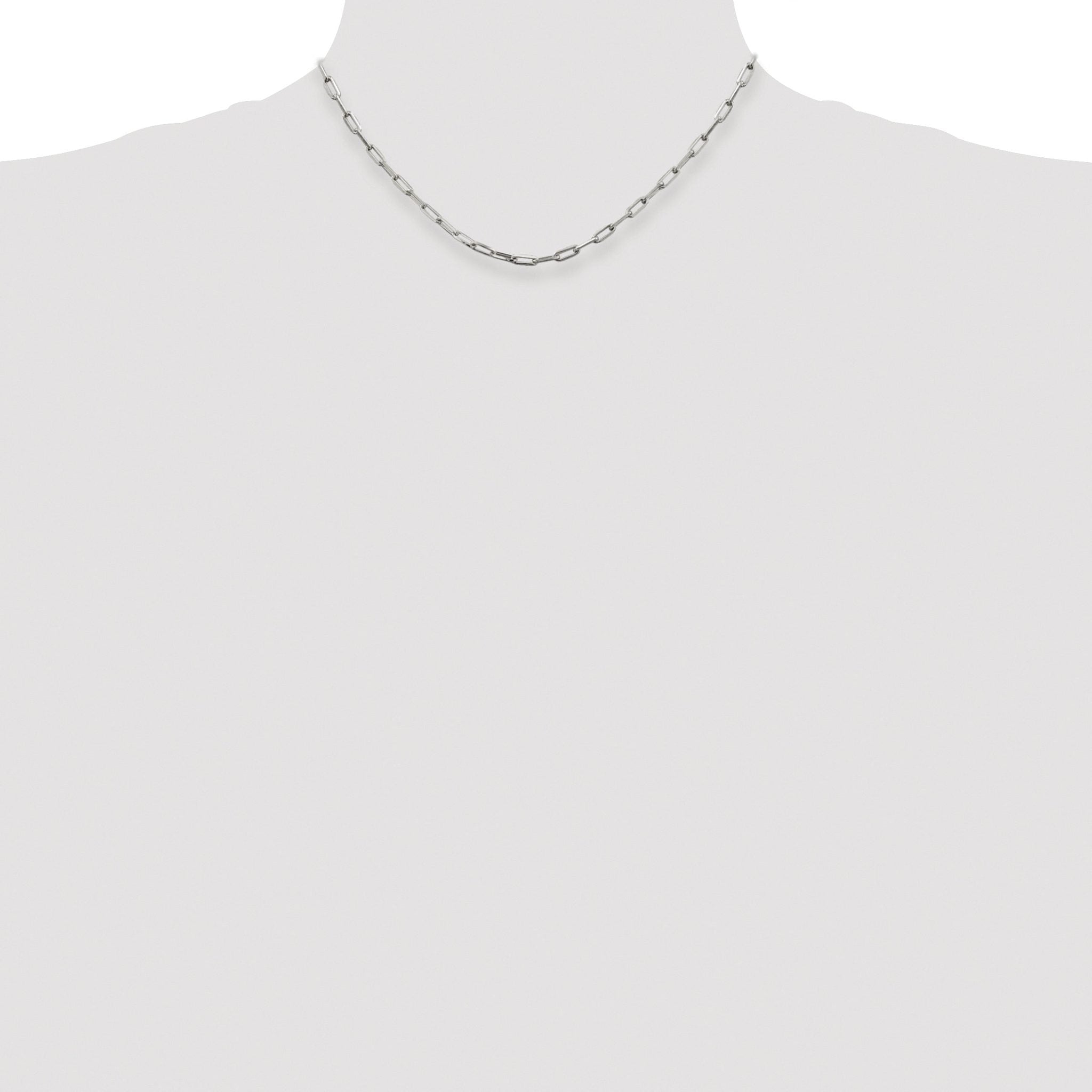 Elongated Open Link Chain in Sterling Silver, 3.25mm