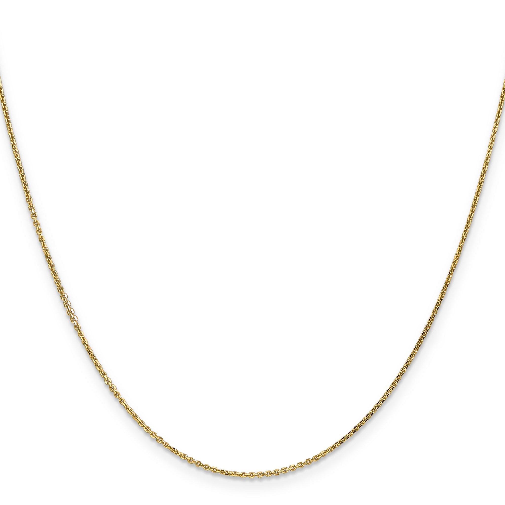 Diamond-Cut Cable Chain Necklace in 14K Yellow Gold