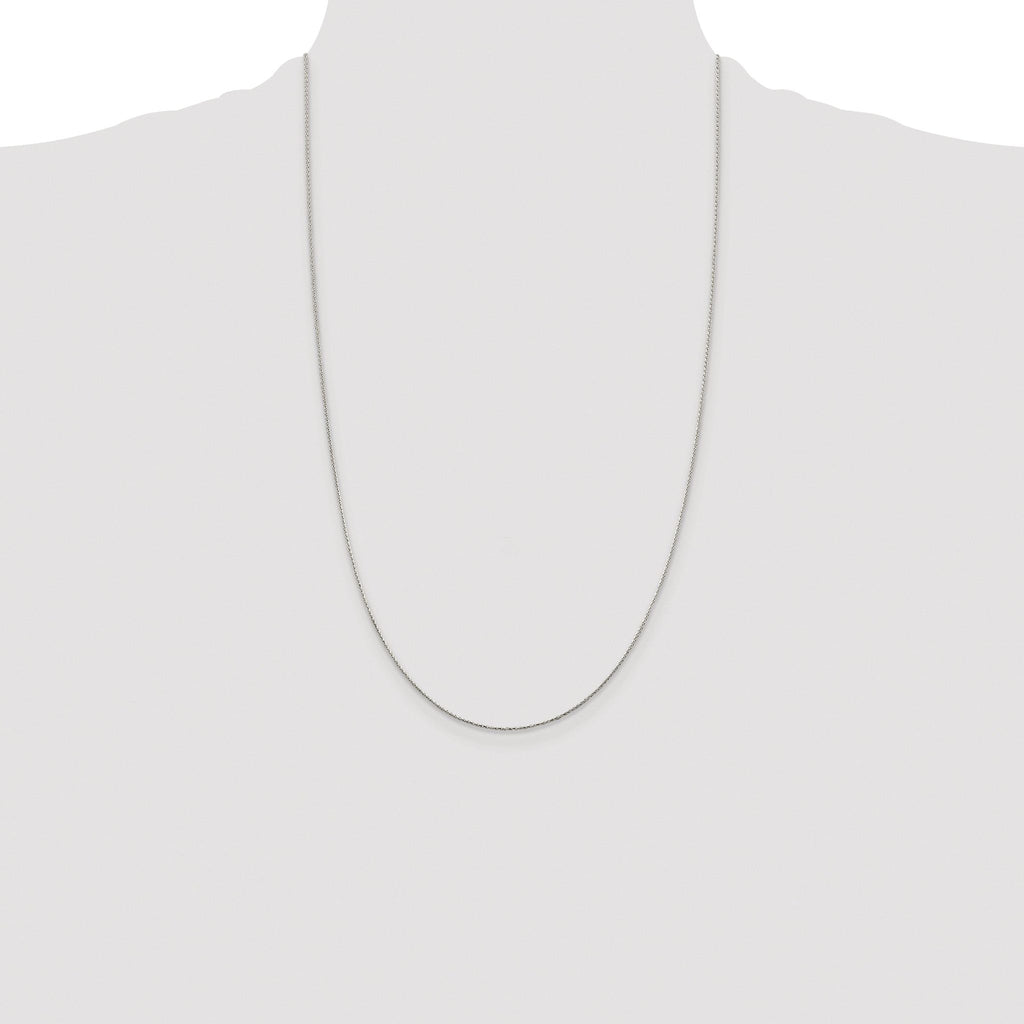 Diamond-Cut Spiga Chain Necklace in Sterling Silver