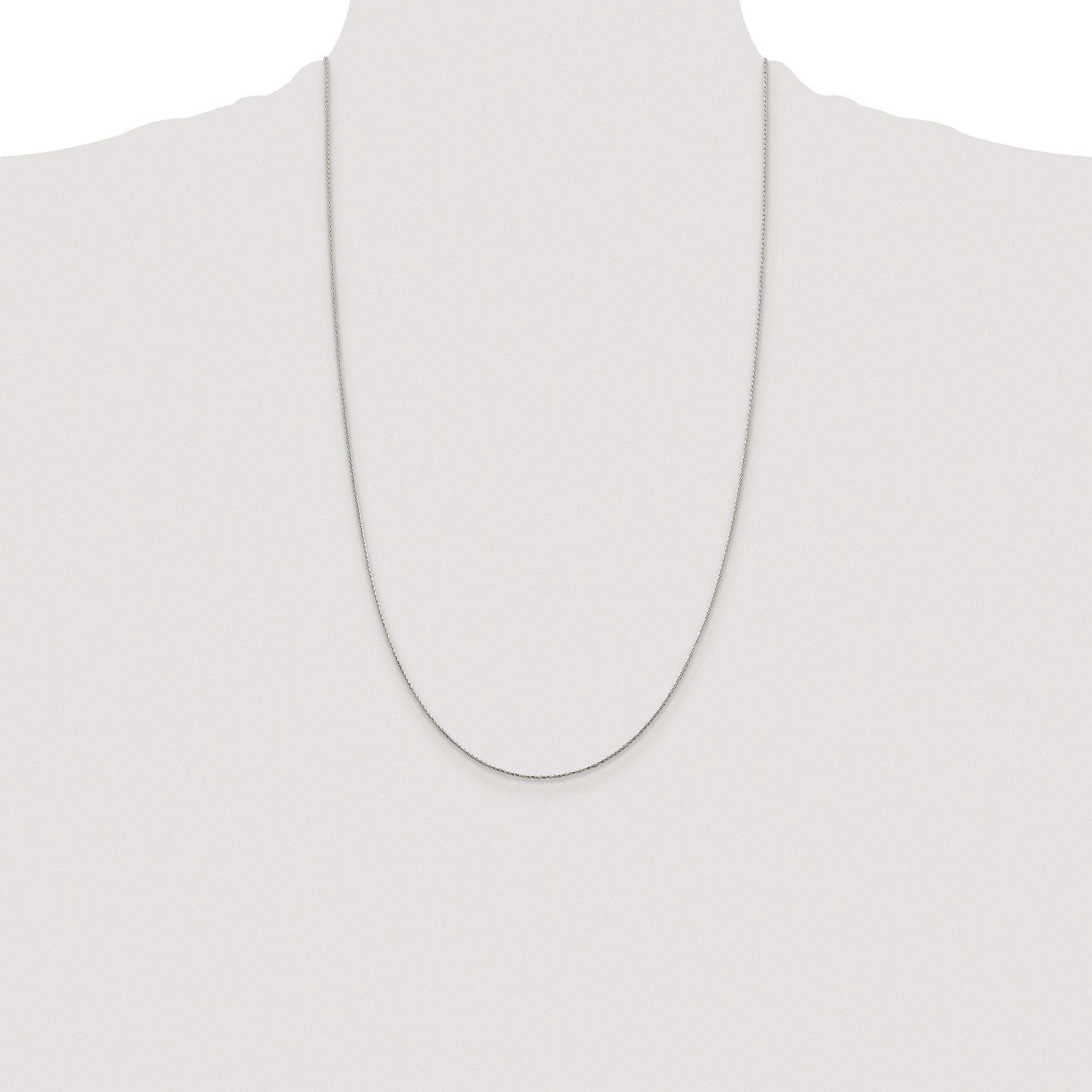 Diamond-Cut Spiga Chain Necklace in Sterling Silver
