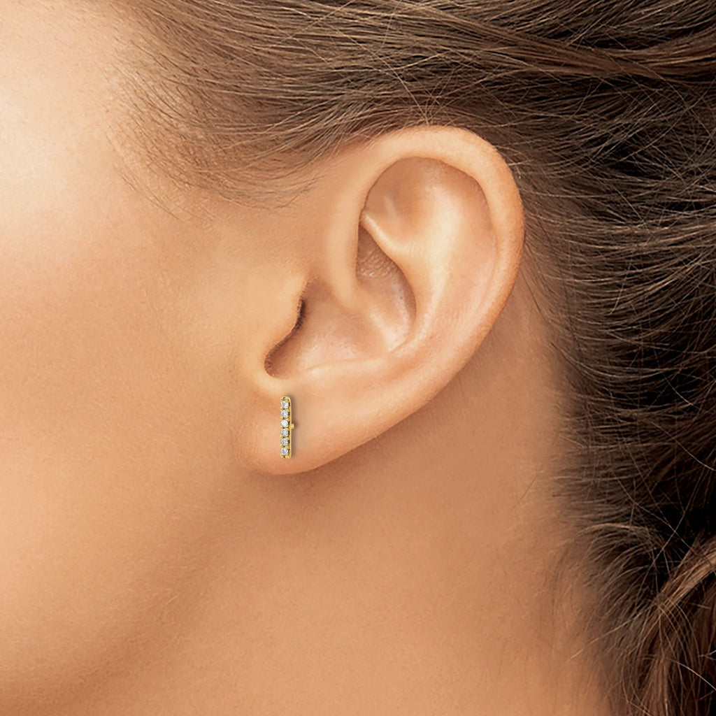 10k Bar Earrings Mounting