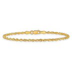 Diamond-Cut Rope Chain in 10K Yellow Gold, 2.25mm
